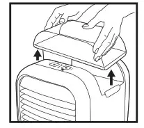 Mychill Plus Personal Space Cooler - Remove the water tank
