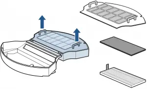 Bissell-EV675-2503-Cleaning-Dust-Bin