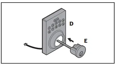 Install the exterior assembly A