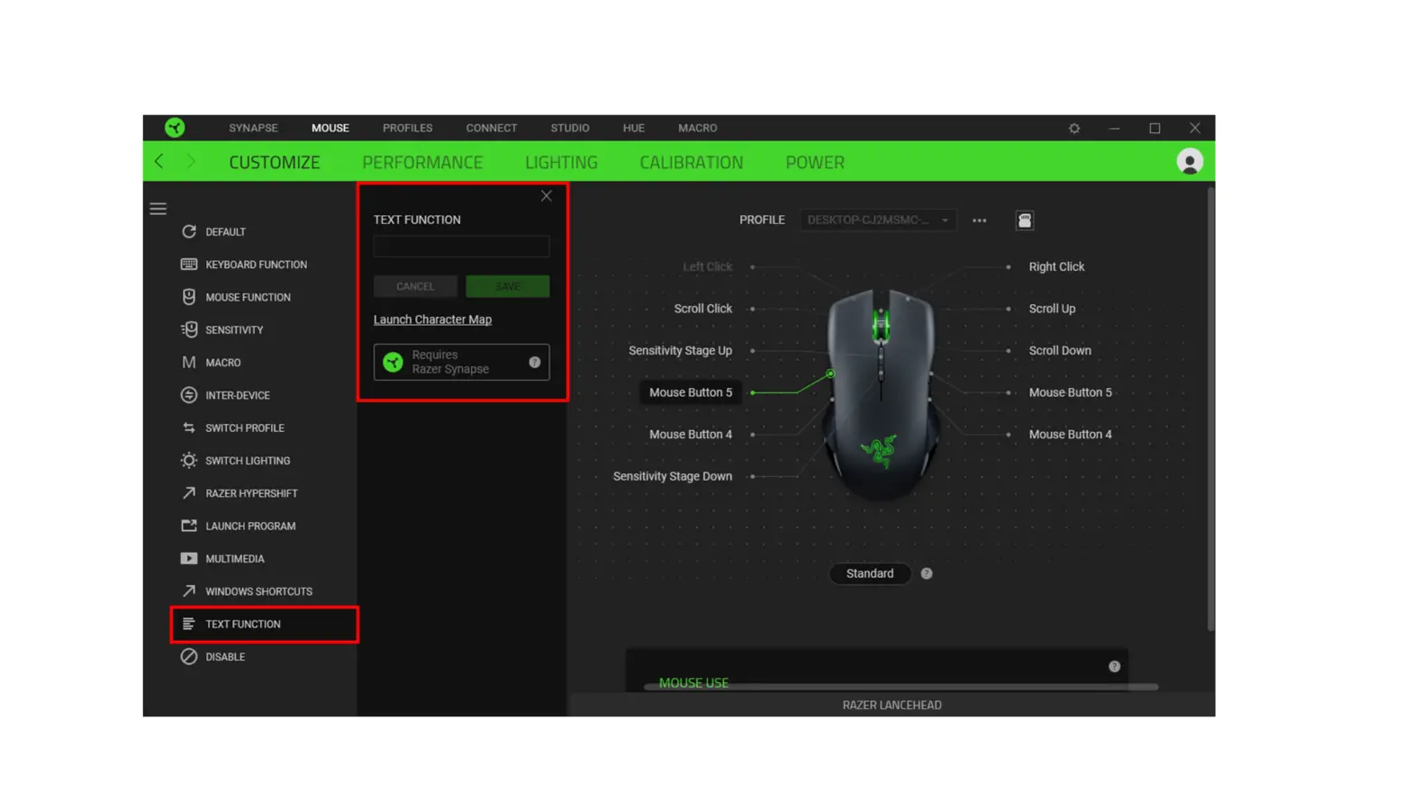 How To Use Text Functions On The Razer Mouse