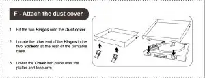 FIG 10 Attach the dust cover