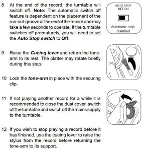 FIG 17 Playing a record