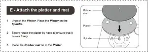 FIG 9 Attach the platter and mat