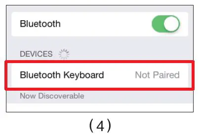 Tablet Bluetooth connection 2