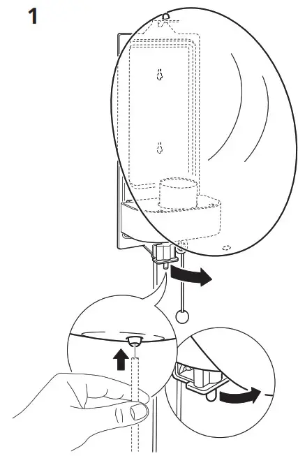 IKEA KALLBLIXT Wall Lamp with LED Bulb- 1