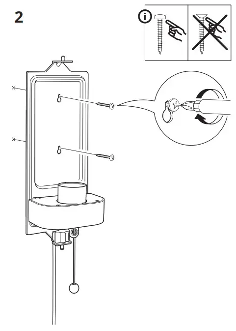 IKEA KALLBLIXT Wall Lamp with LED Bulb- 1