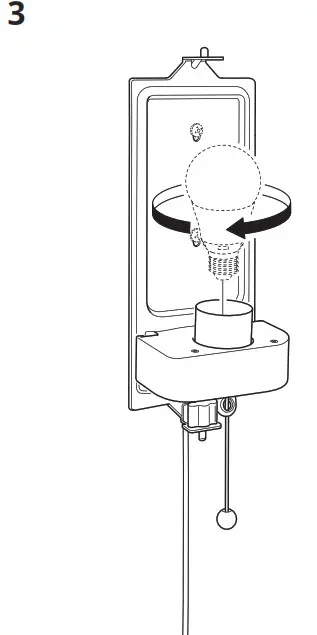 IKEA KALLBLIXT Wall Lamp with LED Bulb- 3