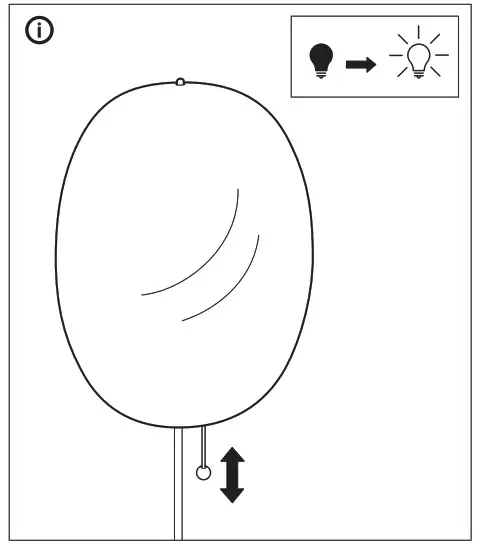 IKEA KALLBLIXT Wall Lamp with LED Bulb- Important
