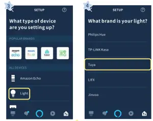 Add light to Alexa account