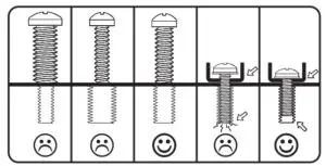 TV Screws and Spacers
