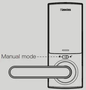 Kaadas RX-B Smart Lock--Manual Mode Switch