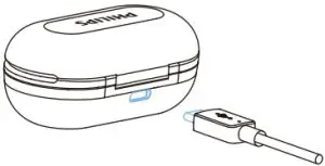 PHILIPS TAT1207 True Wireless Stereo Earbuds - Charging Box