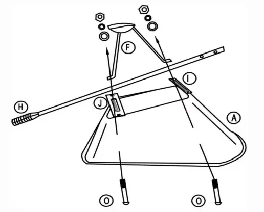 Ground Work Pro Series 8 Cubic Feet Wheelbarrow - Repeat for second handle