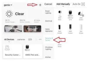 Mirabella Genio APP interface