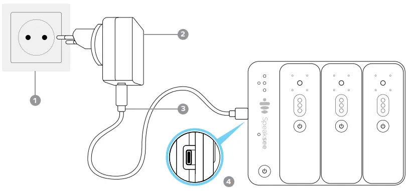 Speaksee 13C000 01 Microphone Kit - charge
