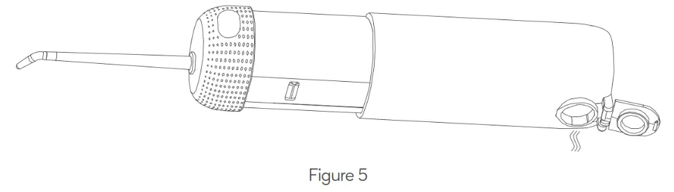 Kogan Cordless Portable Travel Water Flosser - Emptying