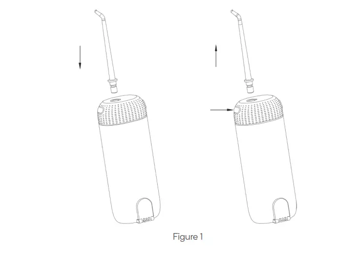 Kogan Cordless Portable Travel Water Flosser - OPERATION