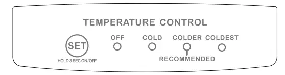 VITARA VTFR1201EWE Frost Free Refrigerator - Keys Operation