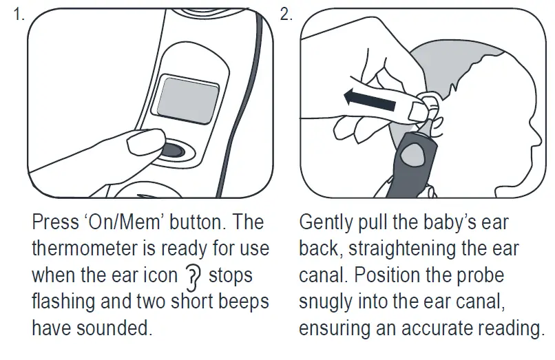 tommetippe TT-423020 Digital Baby Ear Thermometer fig 5