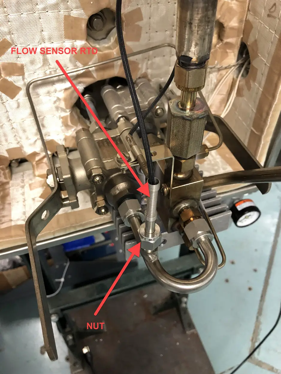 Figure 3-3. Location of Swagelok Nut and J-Hook