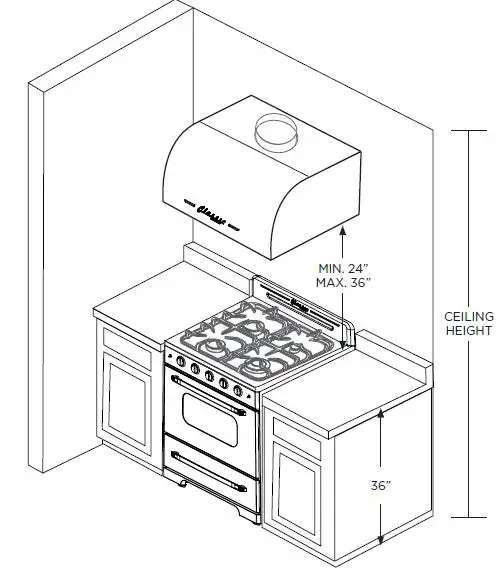 UNIQUE UGP-24CR RH W 24-Inch Range Fig5