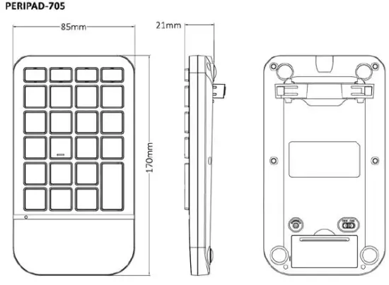 Perixx PERIPAD-205 Numeric Keypad FIG 2