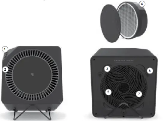 SHARPER-IMAGE-Purify-5-Air-Purifier-Fig1