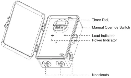 dewenwils HODT01B Outdoor Digital Timer Box - product