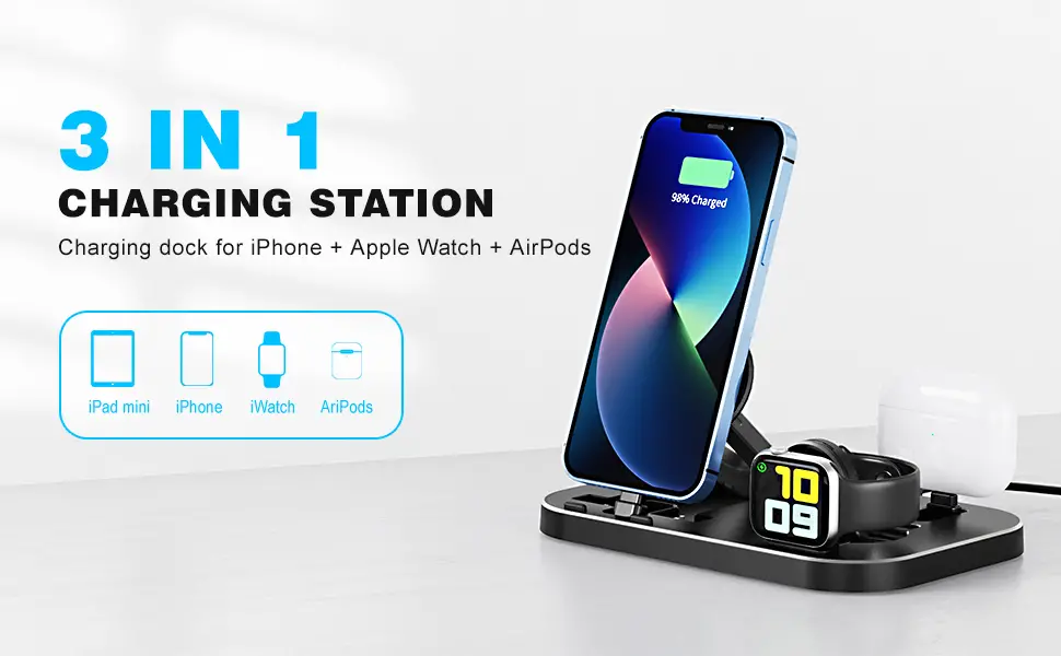 Danmeizi Shenzhen Fushiyouxiangongsi Dm-l01bl 3 In 1 Charging Station Instruction Manual Danmeizi Shenzhen Fushiyouxiangongsi Dm-l01bl 3 In 1 Charging Station Instruction Manual