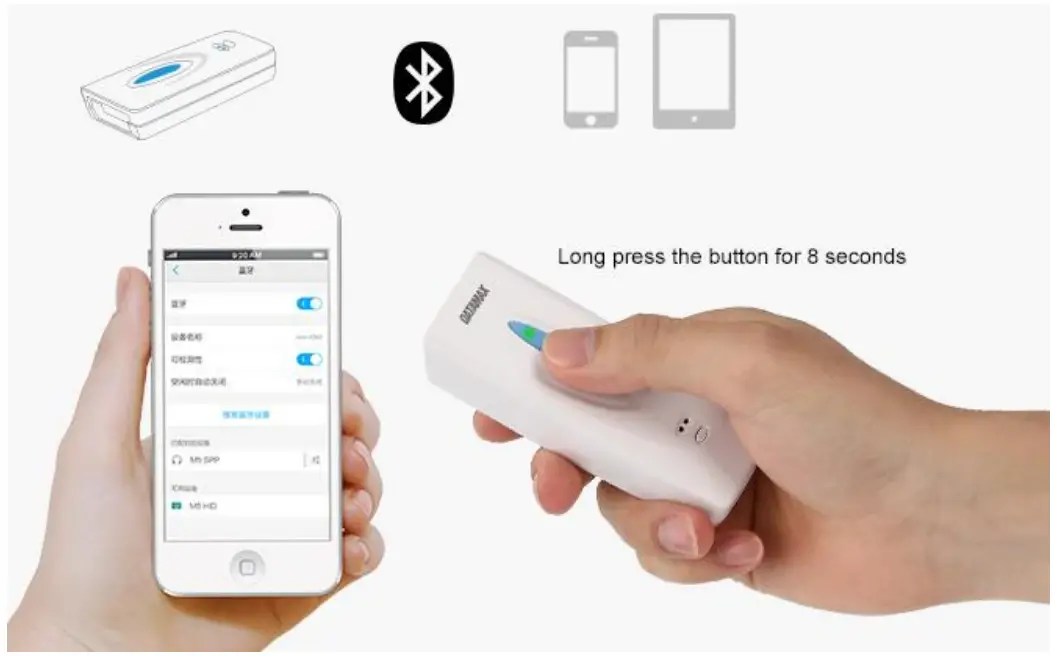 THARO M5 1D Portable Bluetooth Barcode Scanner-fig1