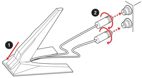 msi MPG Z590 Gaming Force Motherboard - Antenna
