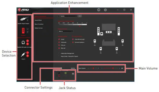 msi MPG Z590 Gaming Force Motherboard - Realtek Audio