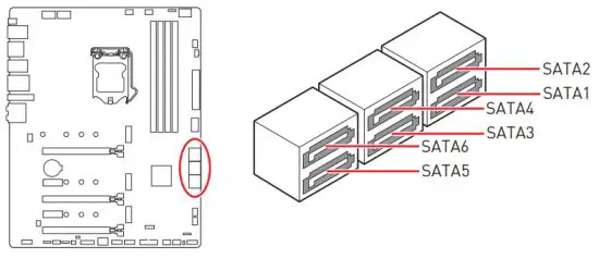 msi MPG Z590 Gaming Force Motherboard - SATA 6Gb