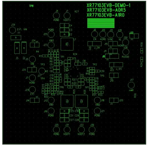 MAXLINEAR XR77103 MoCA Universal PMIC 3 Output Buck Regulator - Silkscreen Top