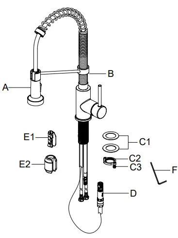 Kraus Bolden Single Handle PullSpray Head