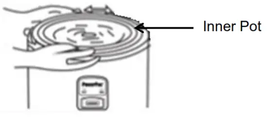 PowerPac PPRC62 Rice Cooker - Inner Pot