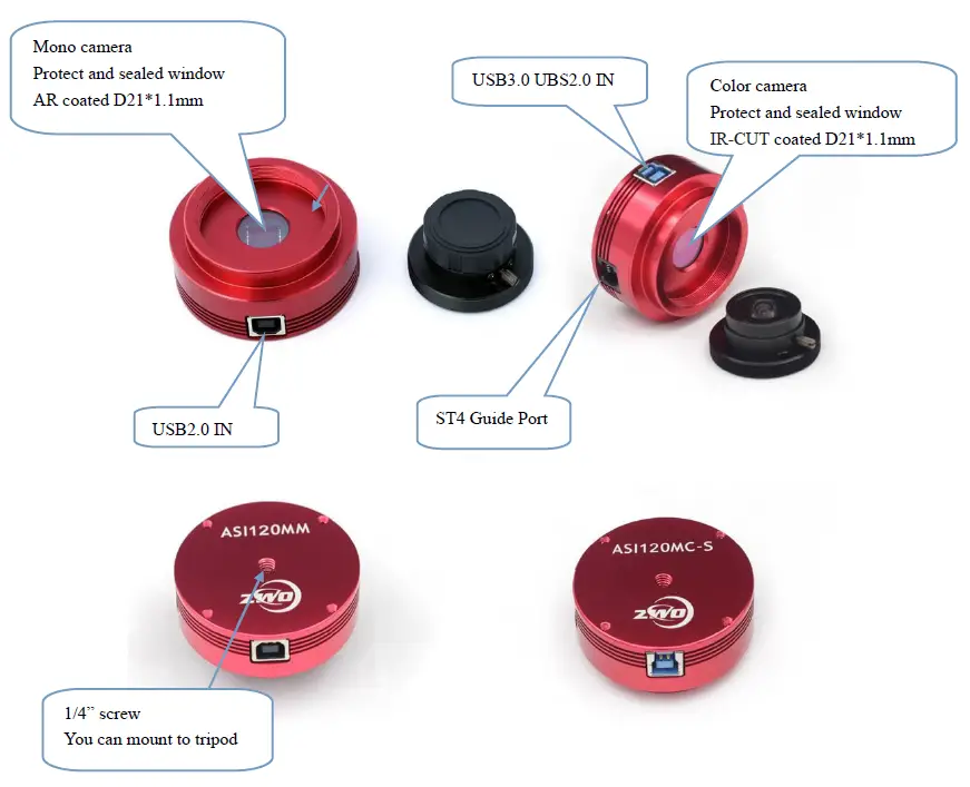 ZWO ASI120 Color Astronomy Camera 53