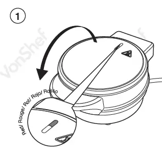 VonShef-2000143-Mini-Waffle-Maker-700w-fig 3