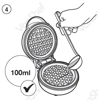 VonShef-2000143-Mini-Waffle-Maker-700w-fig 6