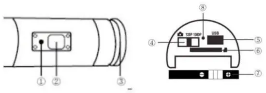 FIRE CAM BJ800 Mini 1080 Helmet Camera - overview