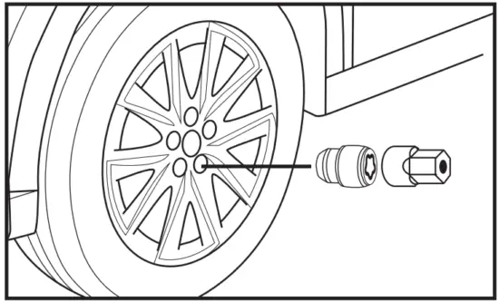 MAZDA Lockable Wheel Nuts - Fig 1