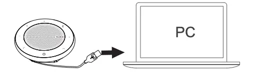 Connect to PC via USB Cable