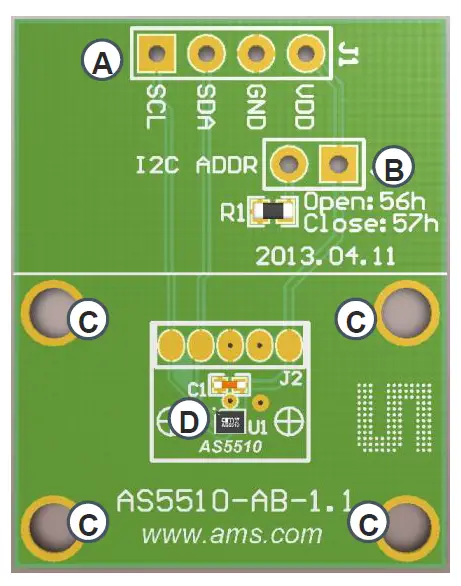 ams -AS5510 -Adapter -Board -2