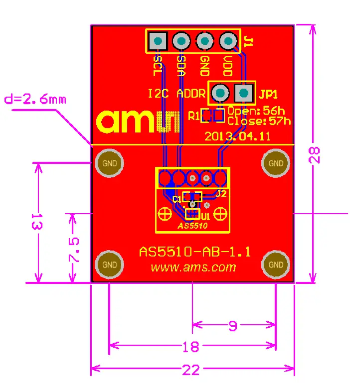ams -AS5510 -Adapter -Board -9