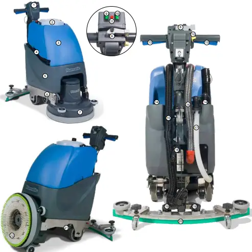 Numatic TT 4045 Twintec Mains Floor Cleaner Scrubber Drier - Dryer-fig2