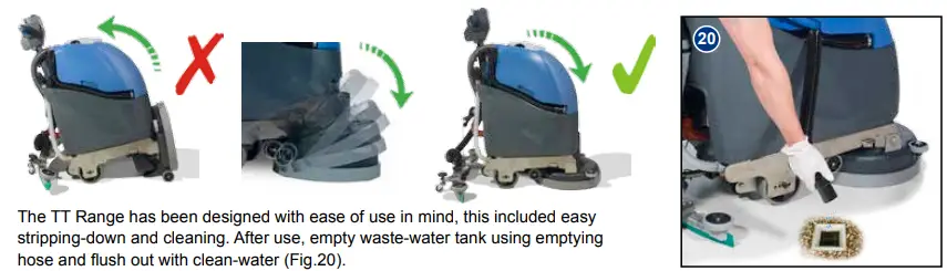 Numatic TT 4045 Twintec Mains Floor Cleaner Scrubber Drier - Dryer-fig27