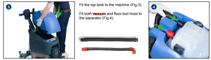Numatic TT 4045 Twintec Mains Floor Cleaner Scrubber Drier - Dryer-fig7
