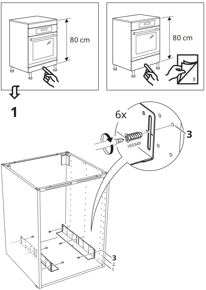 IKEA 903 019 61 UTRUSTA Bracket for Oven - fig4