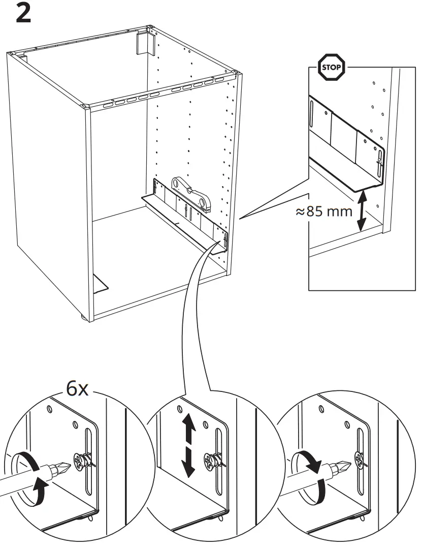 IKEA 903 019 61 UTRUSTA Bracket for Oven - fig5