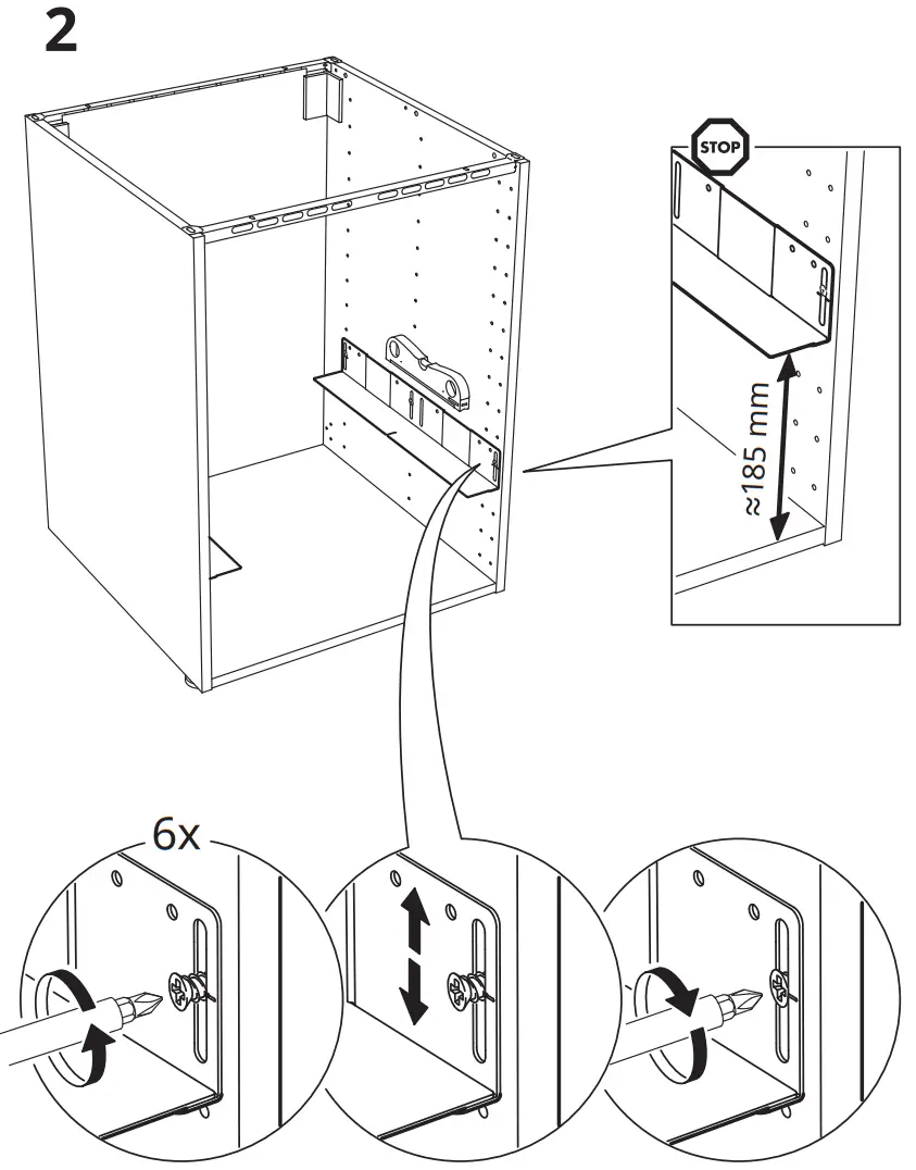 IKEA 903 019 61 UTRUSTA Bracket for Oven - fig9